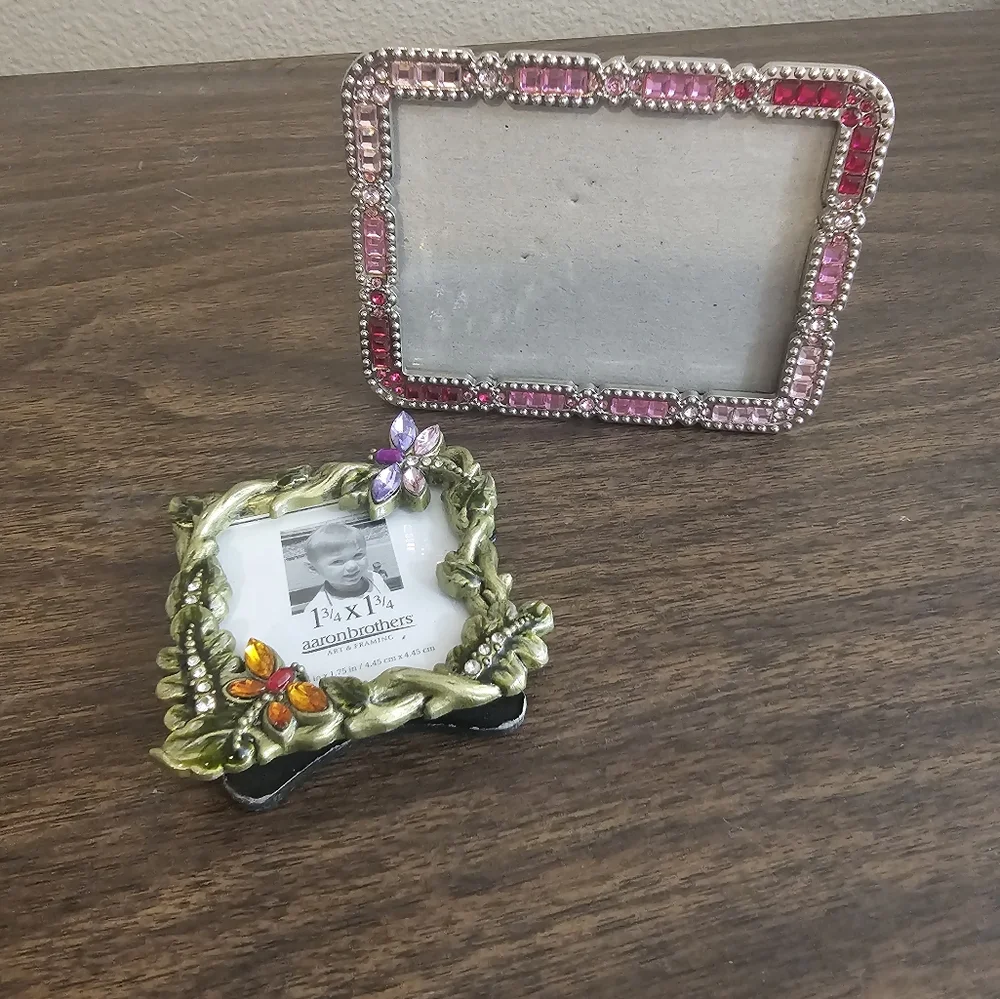 Aaron Brothers Rhinestone Photo Frame Set (2) - Picture 5 of 5